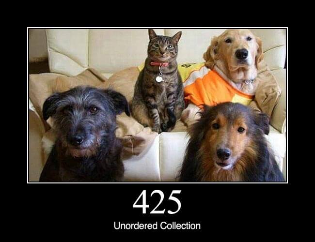425 Unordered Collection